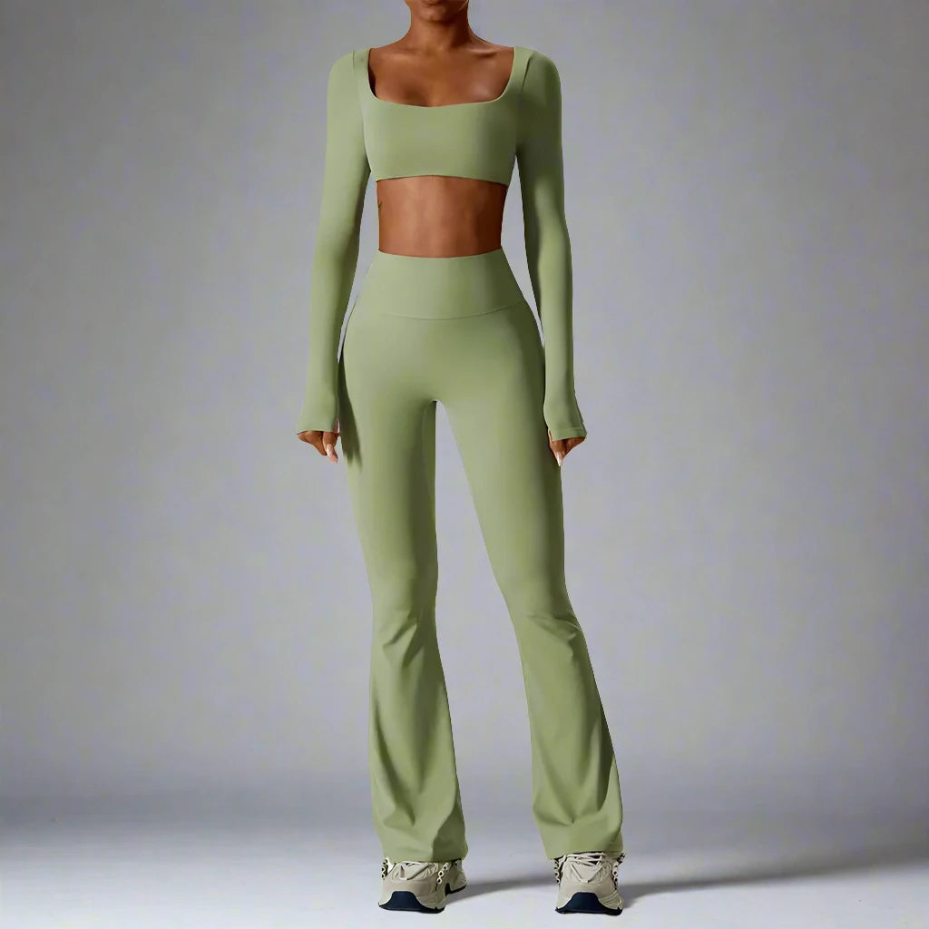 Yoga Set: Crop Top & Leggings